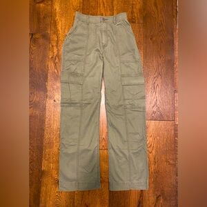 Abercrombie & Fitch High Waist Wide Leg Cargo Pants